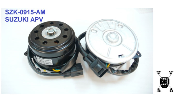 มอเตอร์พัดลม-แผงหม้อน้ำ (รหัสสินค้า SZK-0915-AM) SUZUKI APV