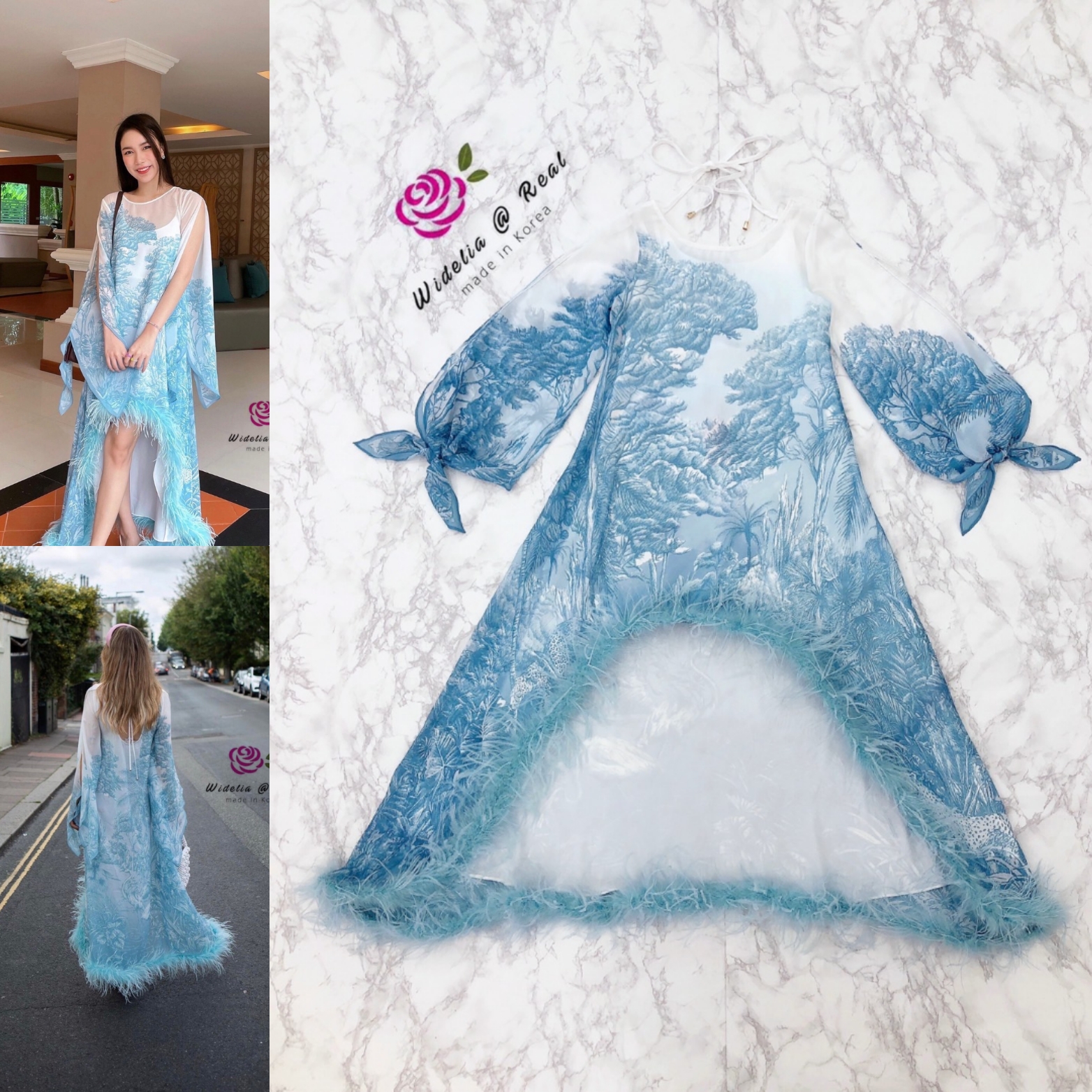 Disaya Maxi Dress แม็กซี่เดรสตัวยาวแขนยาวแสนสวย