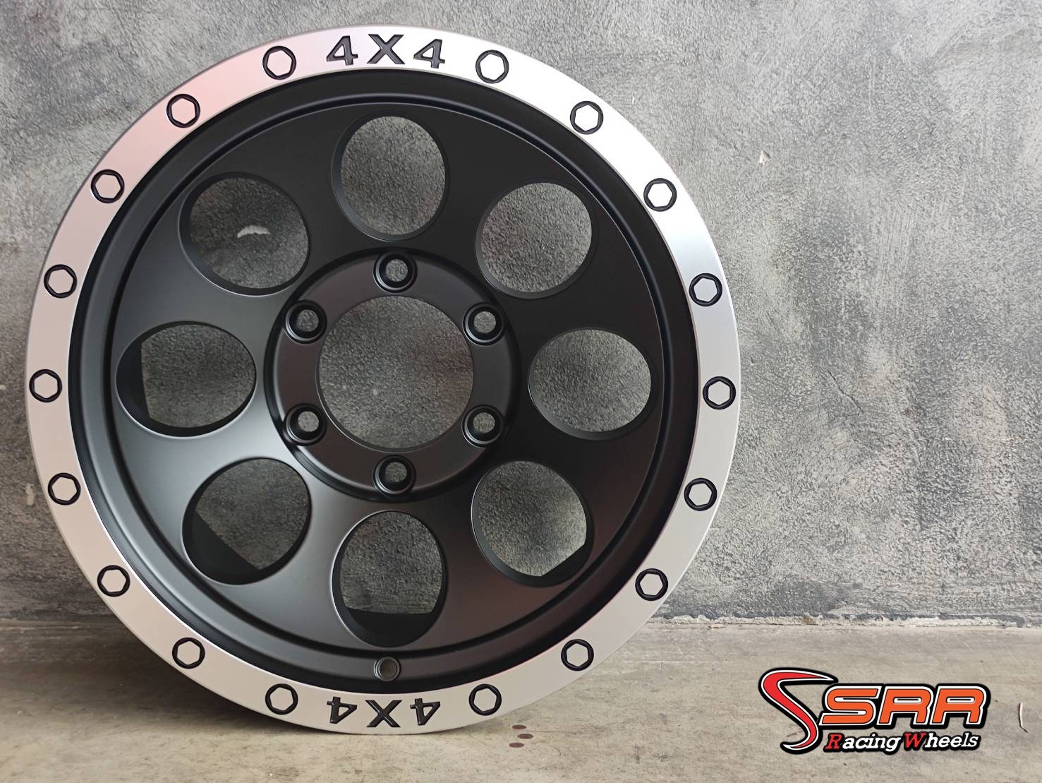 OASIS 885 ลายหยดน้ำ 16 6H139.7 ET0 MATT BLACK MACHINE LIP