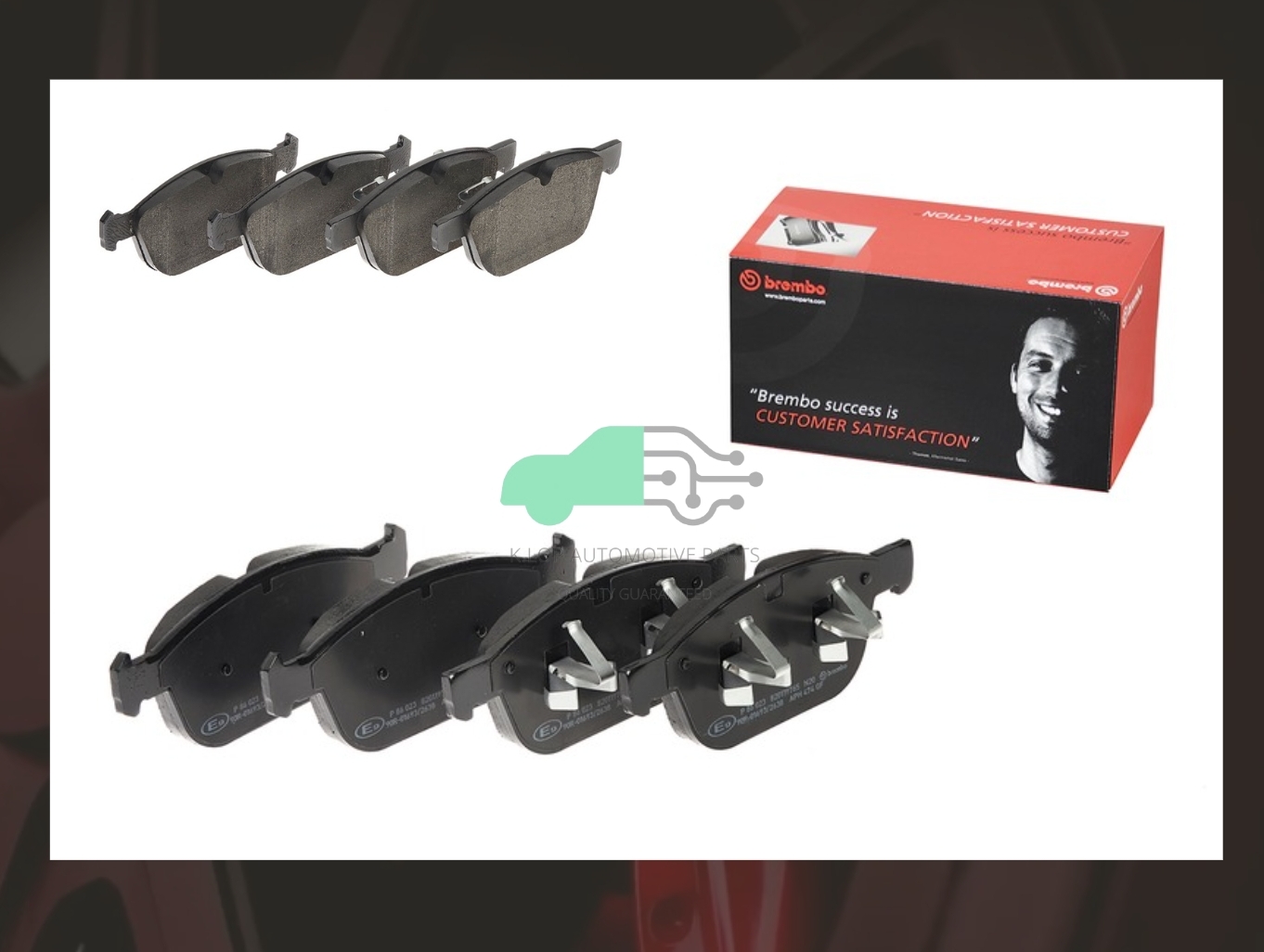 P86 023B ผ้าเบรกหน้า แท้ BREMBO รุ่น BLACK : Volvo XC60 I (T5 T6 D3 D4 D5) / XC90 I (D3 T6 V8) (2.4 2.5 2.9 3.2 4.4)