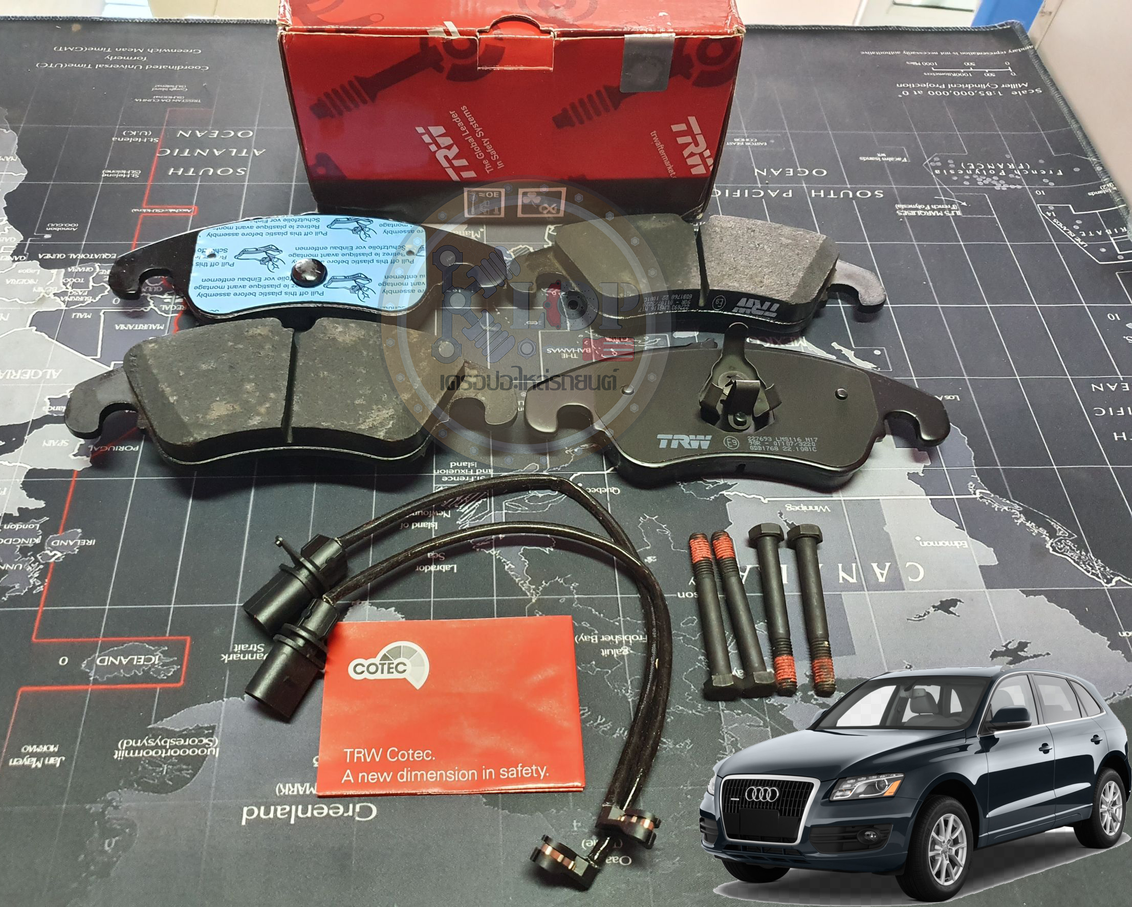 ผ้าเบรกหน้าTRW (COTEC) TRW-AUDI Q5 2.0 TDI '08-'12