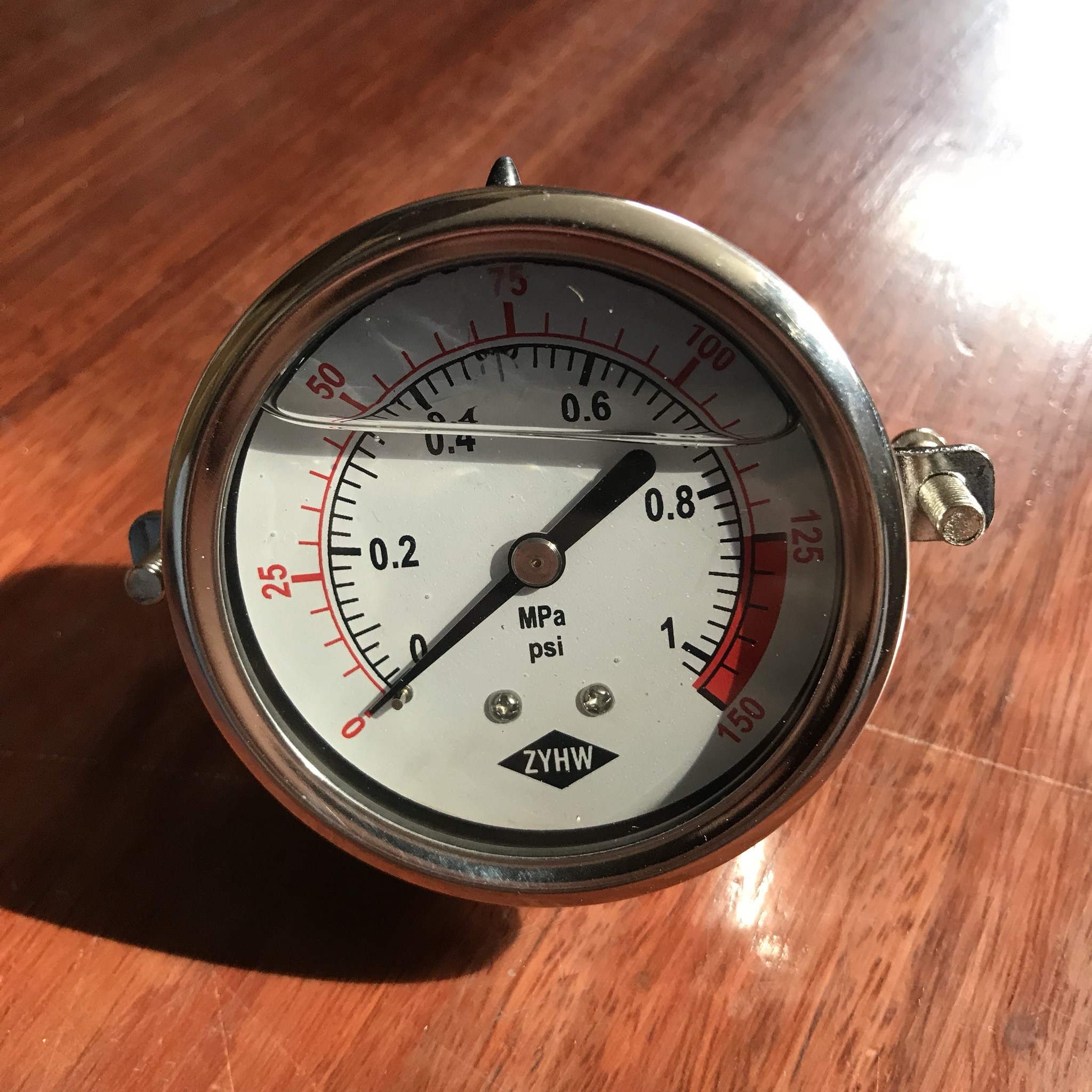 Pressure Gauge เกจ์วัดแรงดัน 0-150 PSI (10.34 bar) เกลียวยึดหลัง