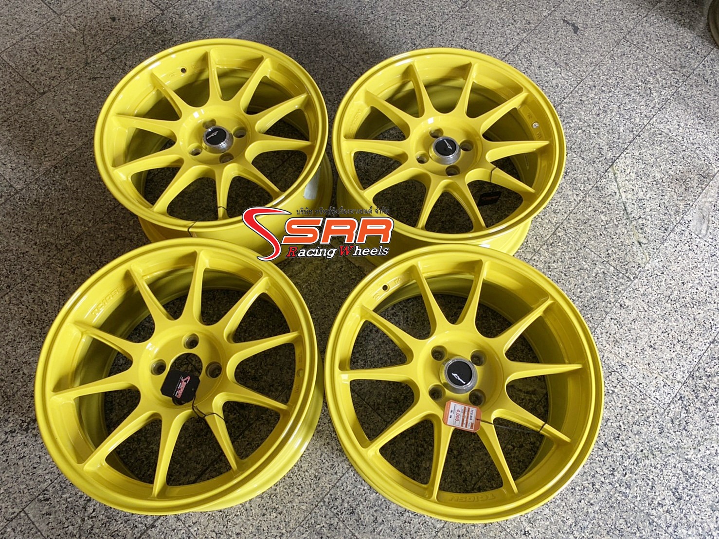 TC105N ขอบ17 4H100 YELLOW ราคาพิเศษ ชุดละ 7,000฿