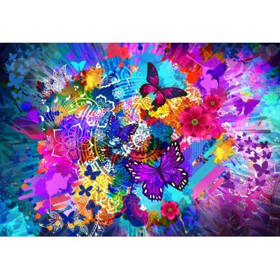 Bluebird Puzzle - Flowers and Butterflies 1000 pcs.