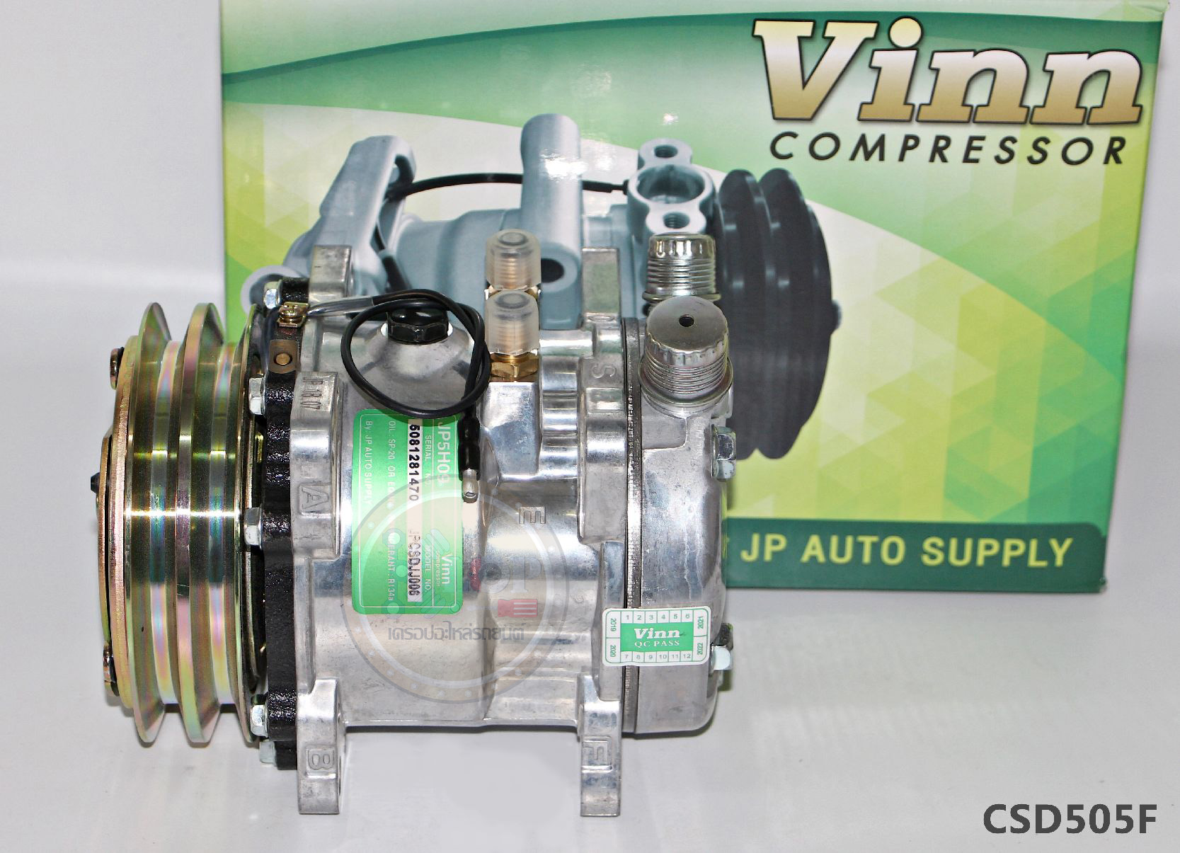 CSD505F คอมแอร์ Sandenโดย(Vinn) SD 5H09 2A 12v. R134 (505)
