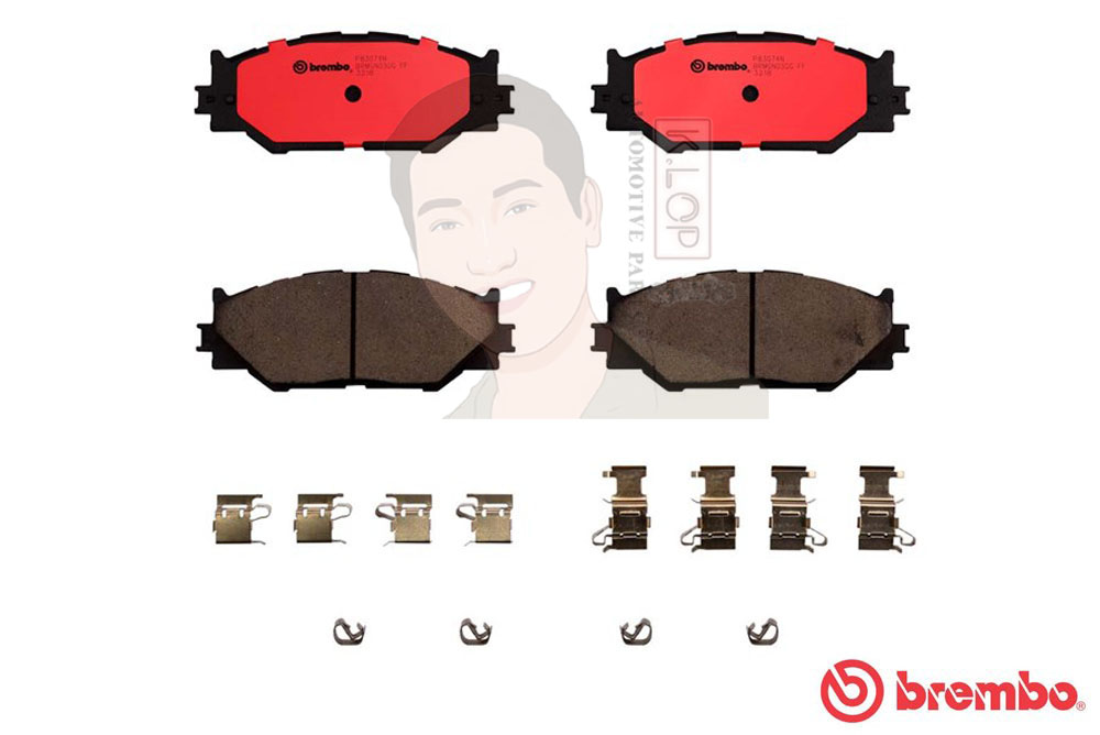 P83 074C ผ้าเบรก F (แท้ BREMBO รุ่น Ceramic) LEXUS ไอเอส IS (II) 250 ปี2005-2012 / LEXUS ไอเอส IS (III) 250 300h ปี2013->