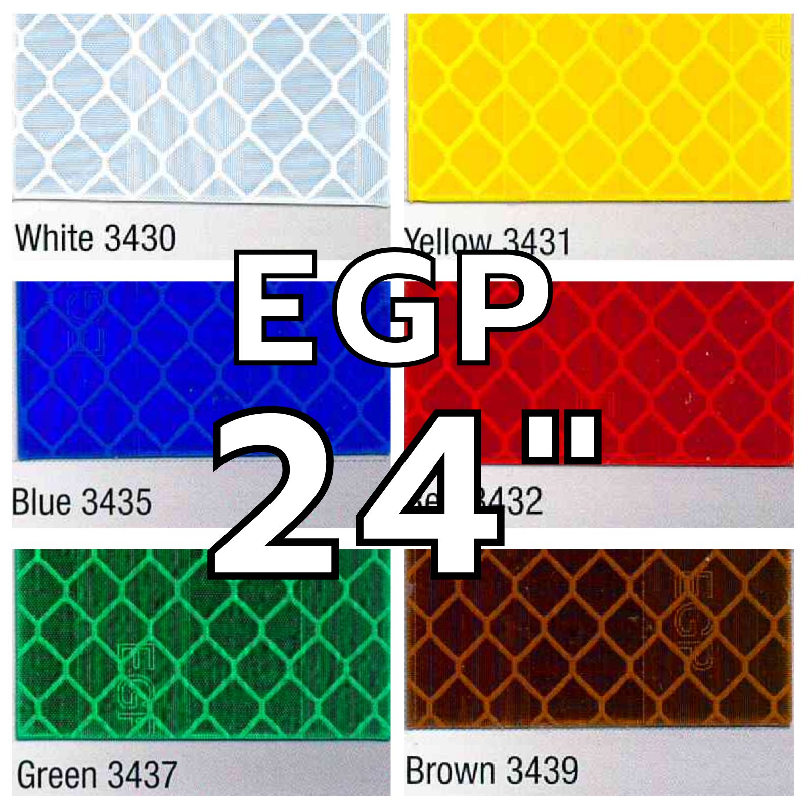 สติ๊กเกอร์สะท้อนแสง เอ็นจิเนียร์ 3M หน้ากว้าง 24 นิ้ว X 45.72 เมตร แท้ EGP งานจราจร