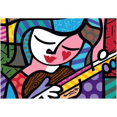 Bluebird Puzzle - Girl with Guitar by Romero Britto 1000 pcs.