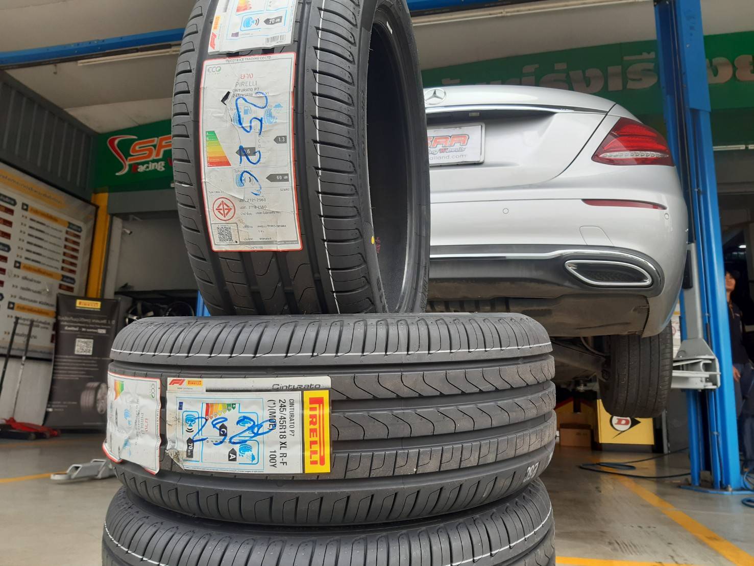 PIRELLI CINTURATO P7 R-F (MOE) 245/45R18 ยางใหม่ปี20 ราคาพิเศษ