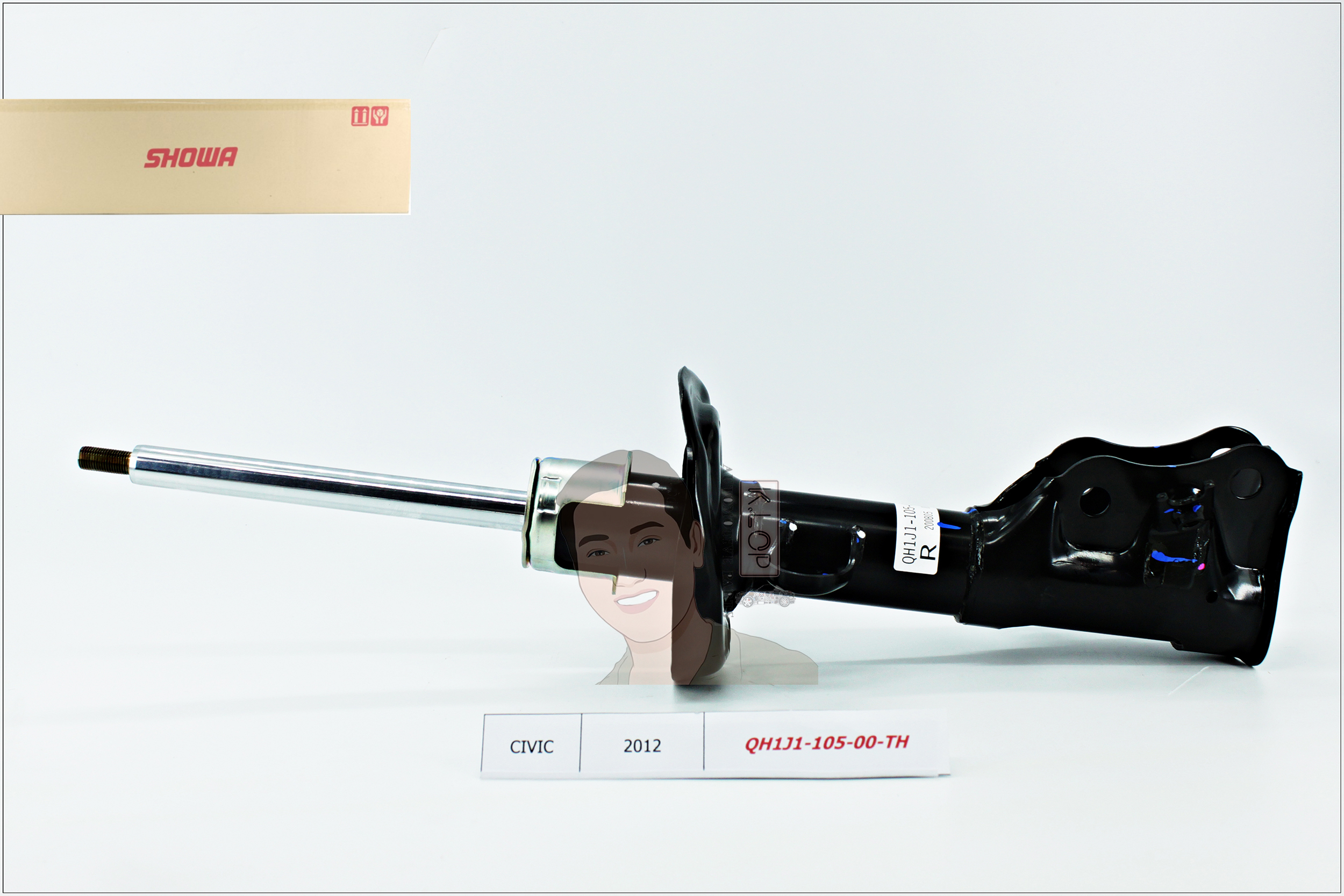 QH1J1-105/106-00-TH โช๊คอัพ(SHOWA)หน้า-ขวา,ซ้าย แท้ติดรถ HONDA CIVIC FB ปี2012 1800cc. เกียร์AT ***สินค้ามีใบรับประกัน 1 ปี (ราคาพิเศษต่อคู่)