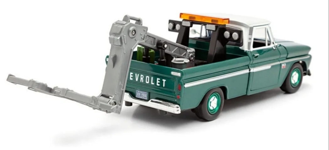 1966 Chevy C10 Fleetside Pickup Tow truck โมเดลรถเหล็ก scale 1:24 (ปลีก-ส่ง) สำเนา