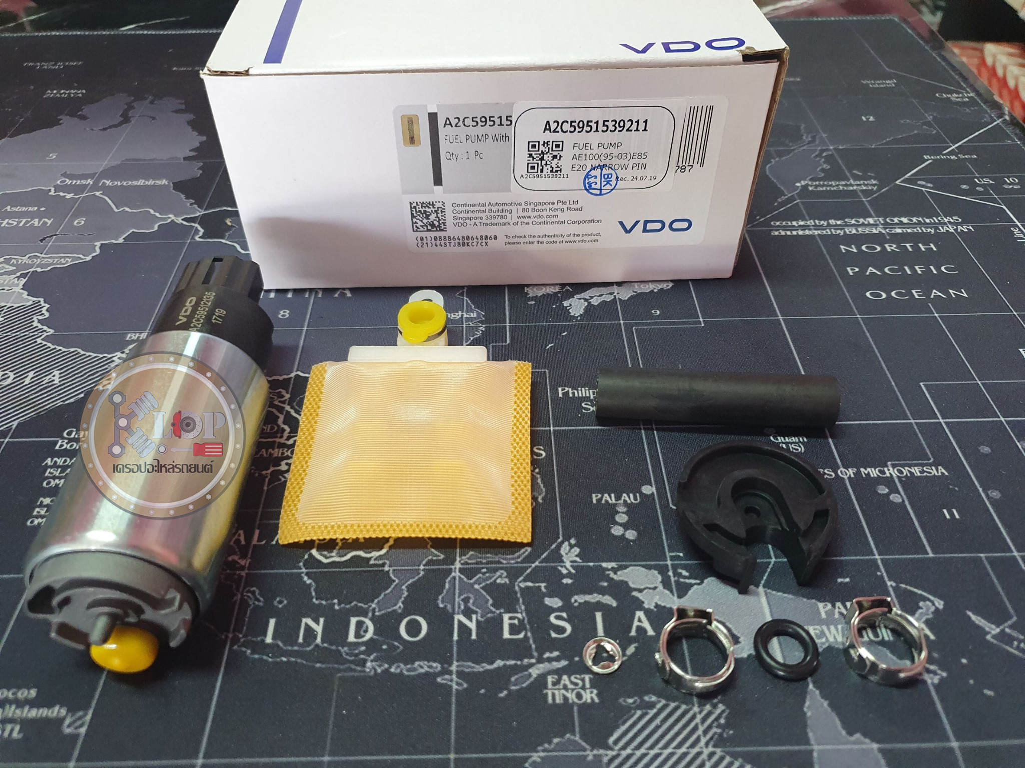 ปั้มติ๊ก (น้ำมันเชื้อเพลิงรถยนต์ VDO A2C5951539211) TOYOTA AE100 ปี95-03 ที่ดัดแปลงใช้ E85,E20 ปลั๊กเล็ก