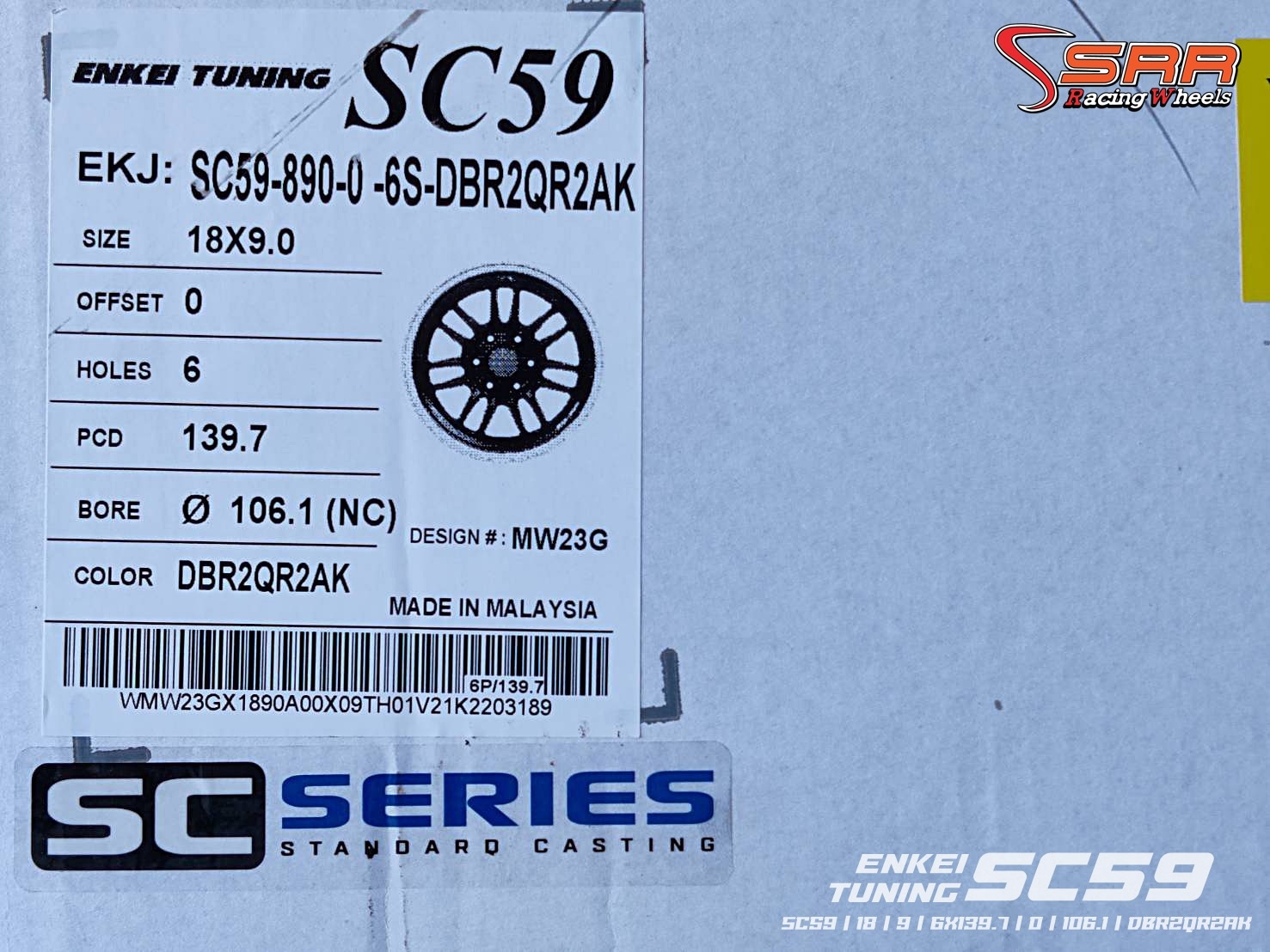 ENKEI TUNING SC59 ขอบ18 6H139.7 ET0 DBR2QR2AK ราคาพิเศษ