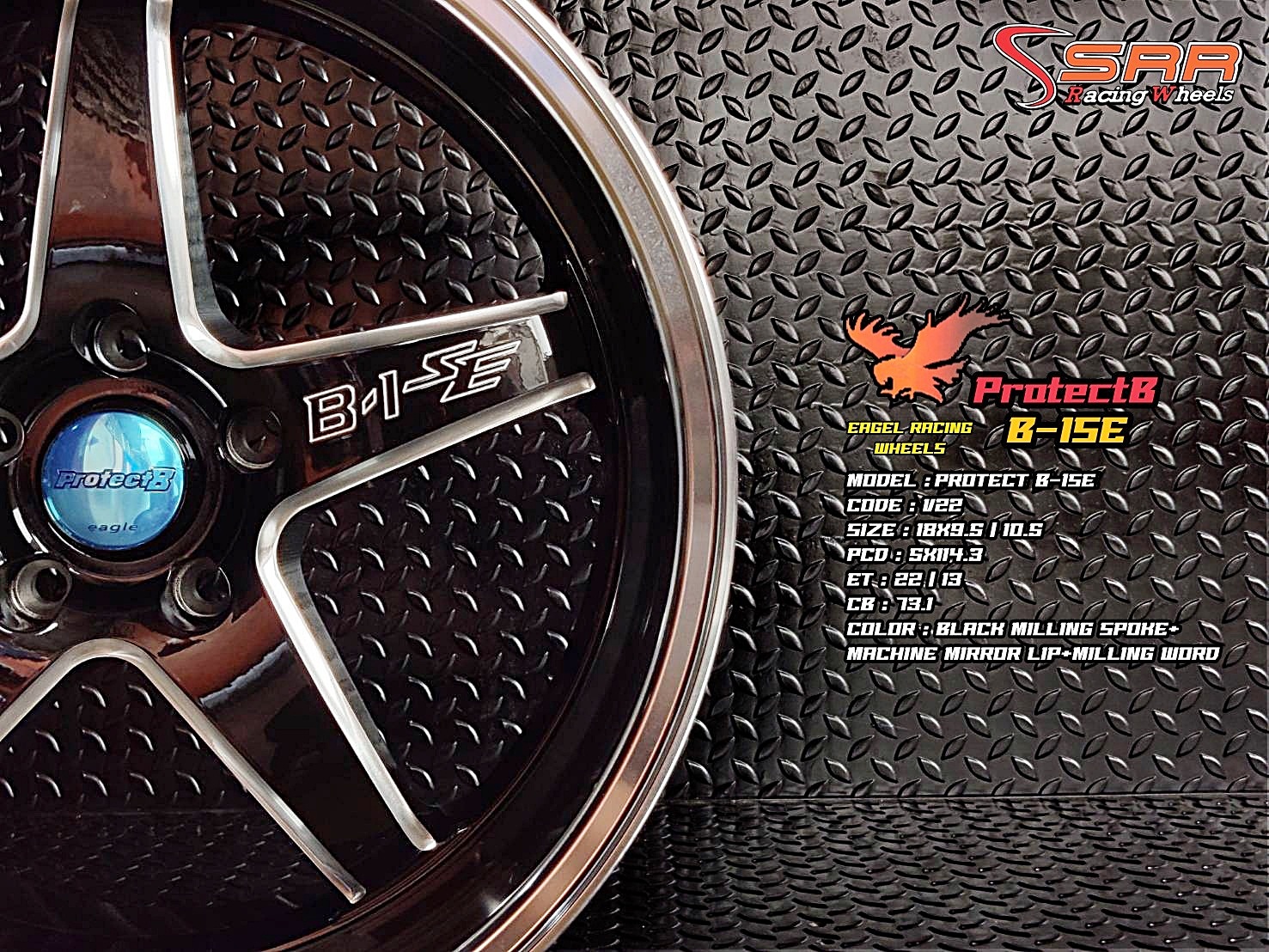 OASIS VIP22 B-1SE ขอบ18 หน้า9.5 หลัง10.5 5H114.3 ราคาพิเศษ