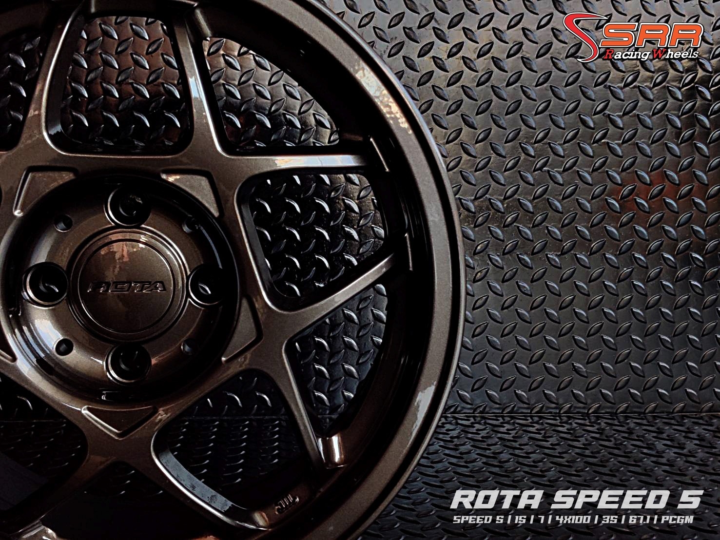 SPEED 5 ROTA ขอบ15 4H100 ET35 PCGM ราคาพิเศษ