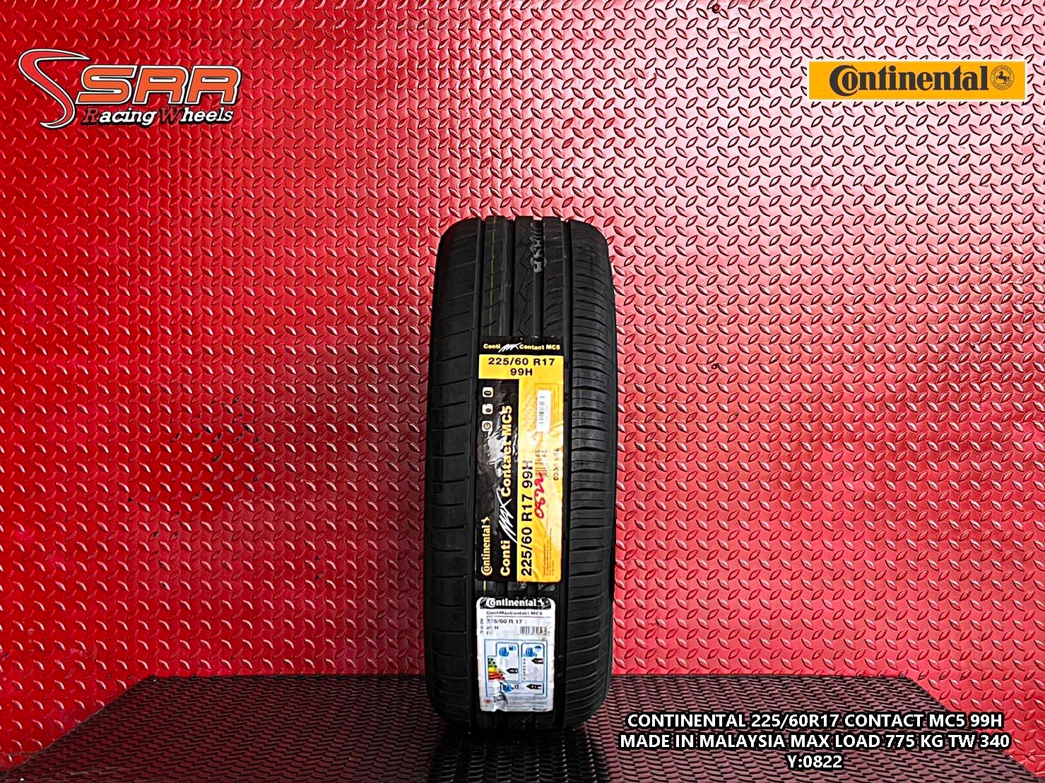 Continental ContiMaxContact MC5 225/60R17 ยางใหม่ ลดราคาพิเศษ
