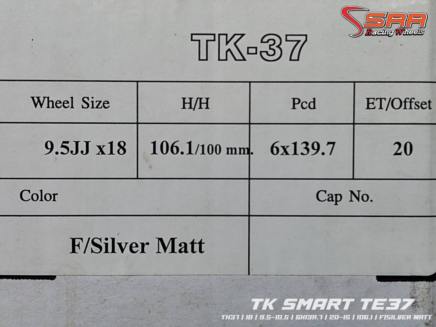 TE37 ล้อไทย ขอบ18 หน้า9.5 หลัง10.5 6H139.7 ชุดละ 14,000฿