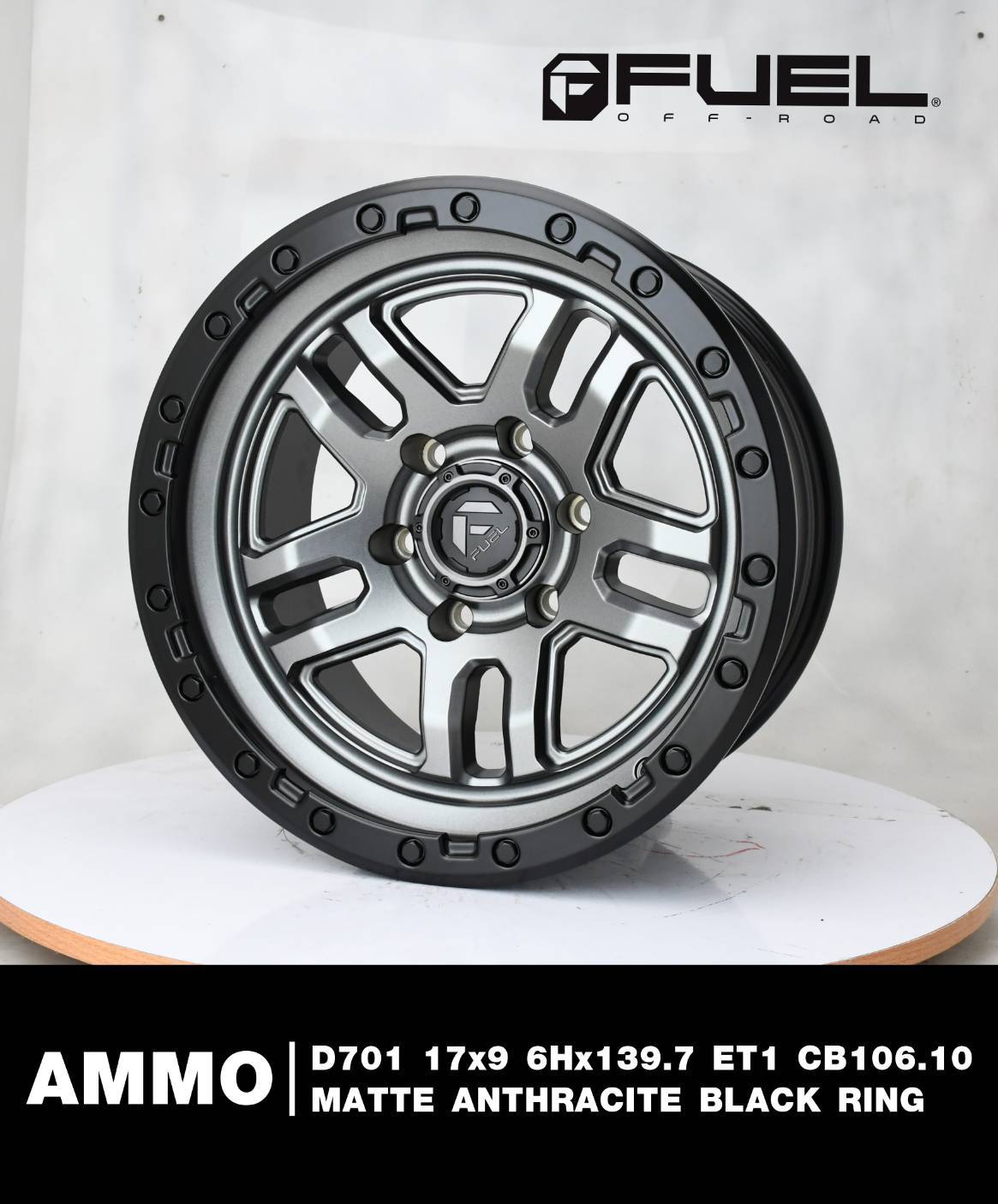 FUEL OFF-ROAD ล้อแท้ ขอบ17 นิ้ว 6H139.7 ราคาพิเศษ ที่SRR