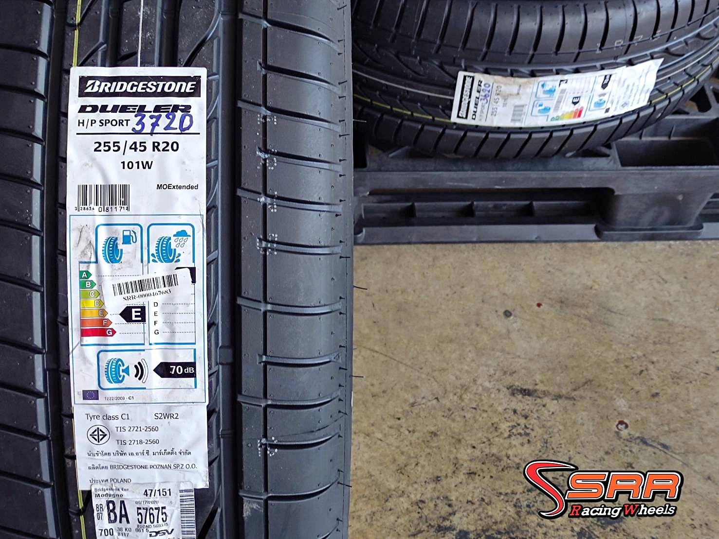 BRIDGESTONE DUELER H/P SPORT RFT 255/45R20 ยางรันแฟลต ราคาพิเศษ