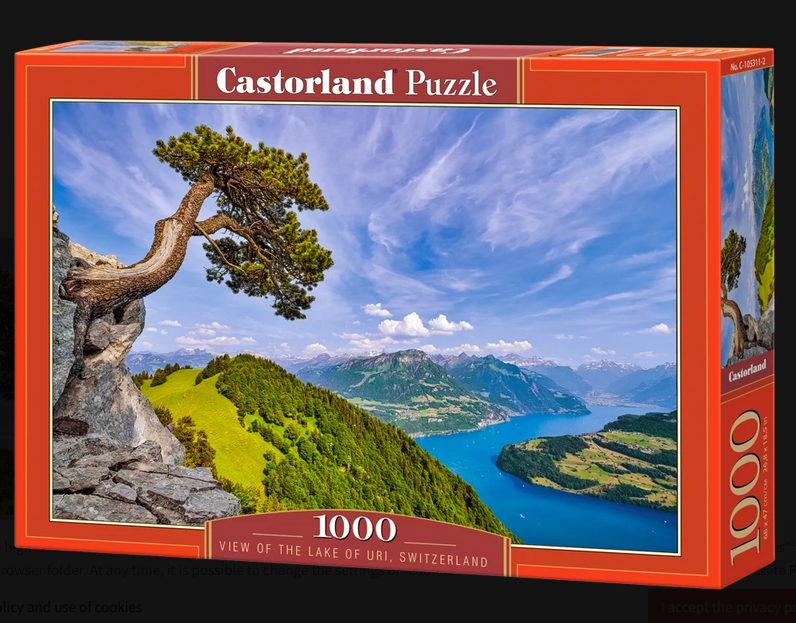 Castorland - View of the Lake of Uri Switzerland 1000 pcs.