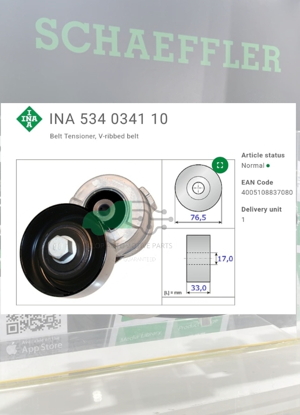 ชุดตั้งสายพาน(INA) : D4CB H1 2.5CRDi, Grand Starex ปี10, Sorento