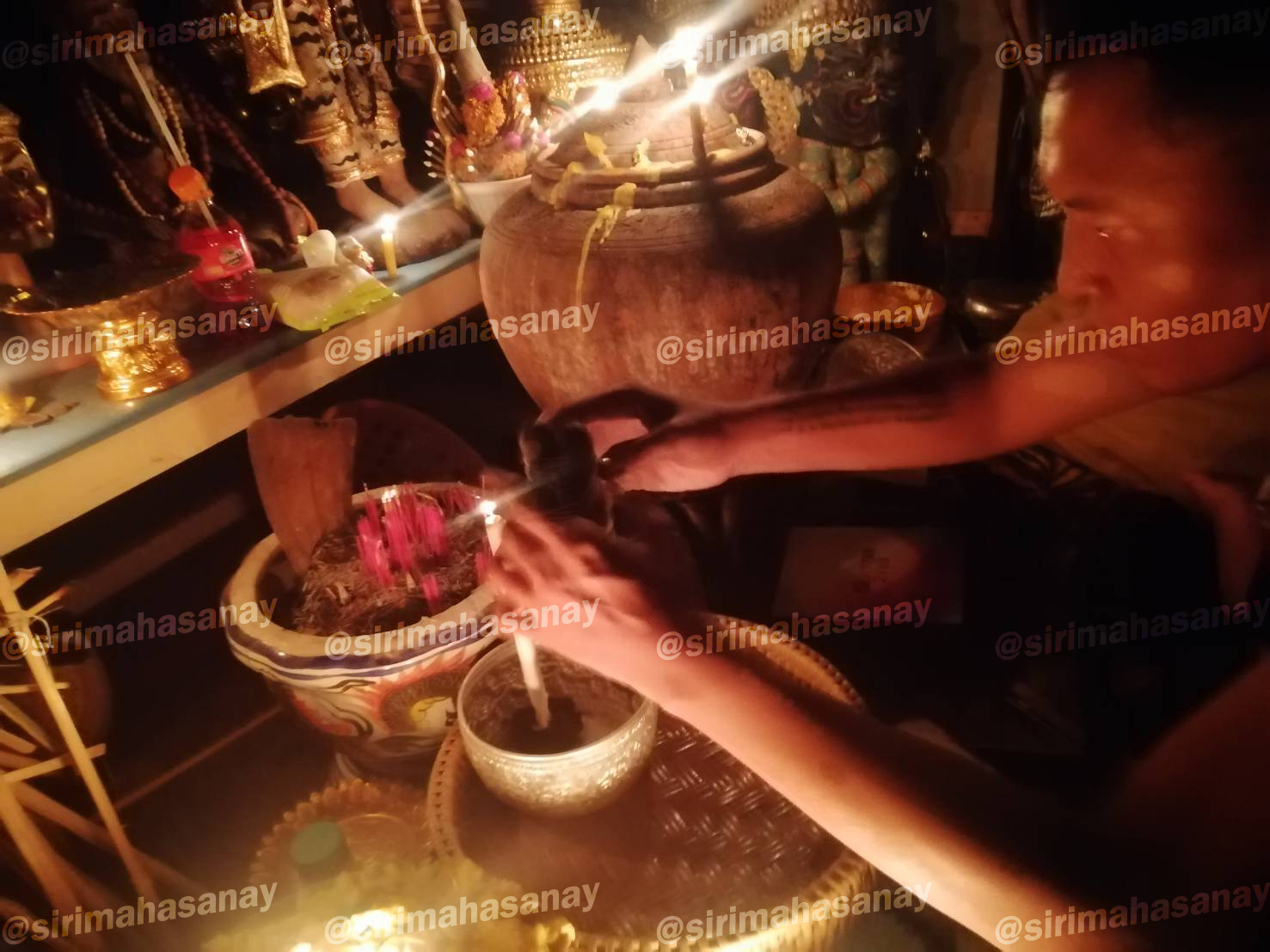 พิธีหุ่นไฟรัก อาจารย์หมี
