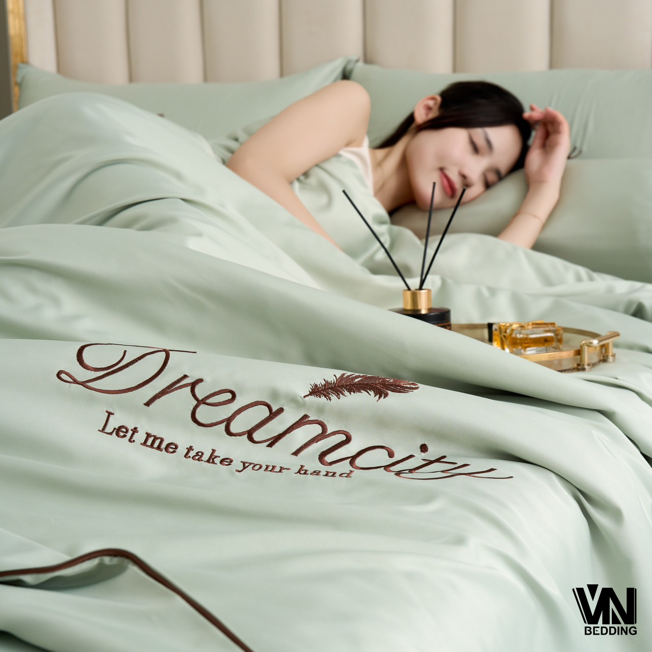 ชุดนวมใยไหมซาติน 7 ฟุต (6ชุด)