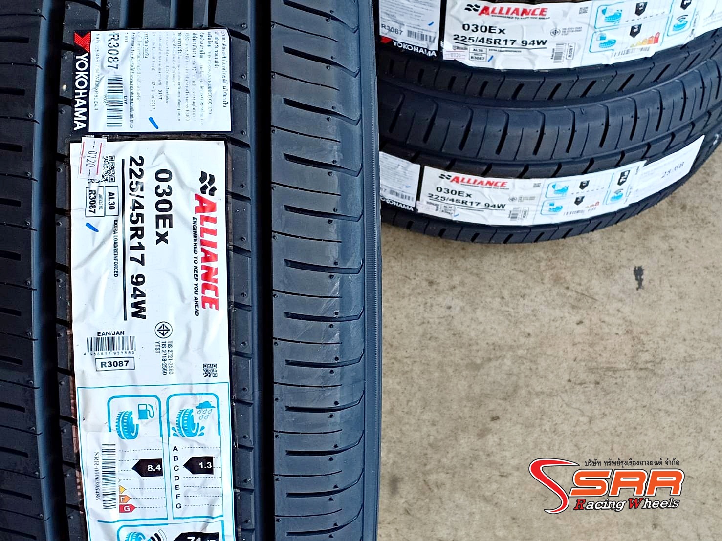 YOKOHAMA ALLIANCE 030Ex 225/45R17 ยางญี่ปุ่นปี20 ลดราคาพิเศษ