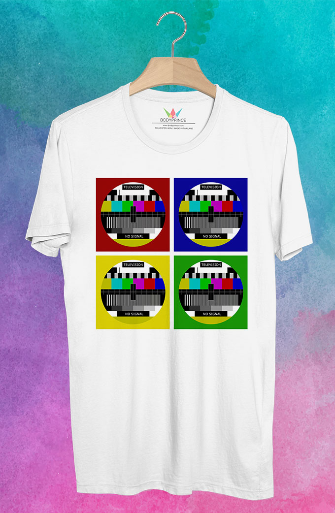 BP45 เสื้อยืด Pattern TV #4