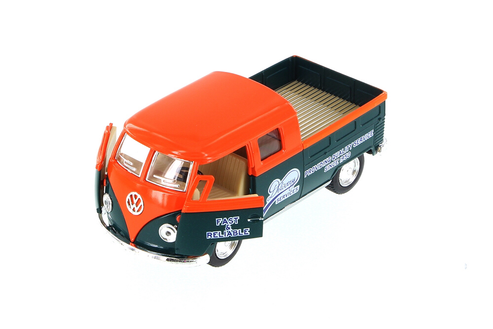 1963 Volkswagen Bus Double Cab Pickup โมเดลรถเหล็ก (ปลีก-ส่ง)