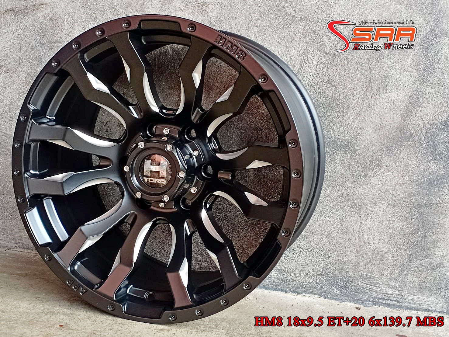 HAMMER HM8 ขอบ18x9.5 ET+20 6x139.7 MBS