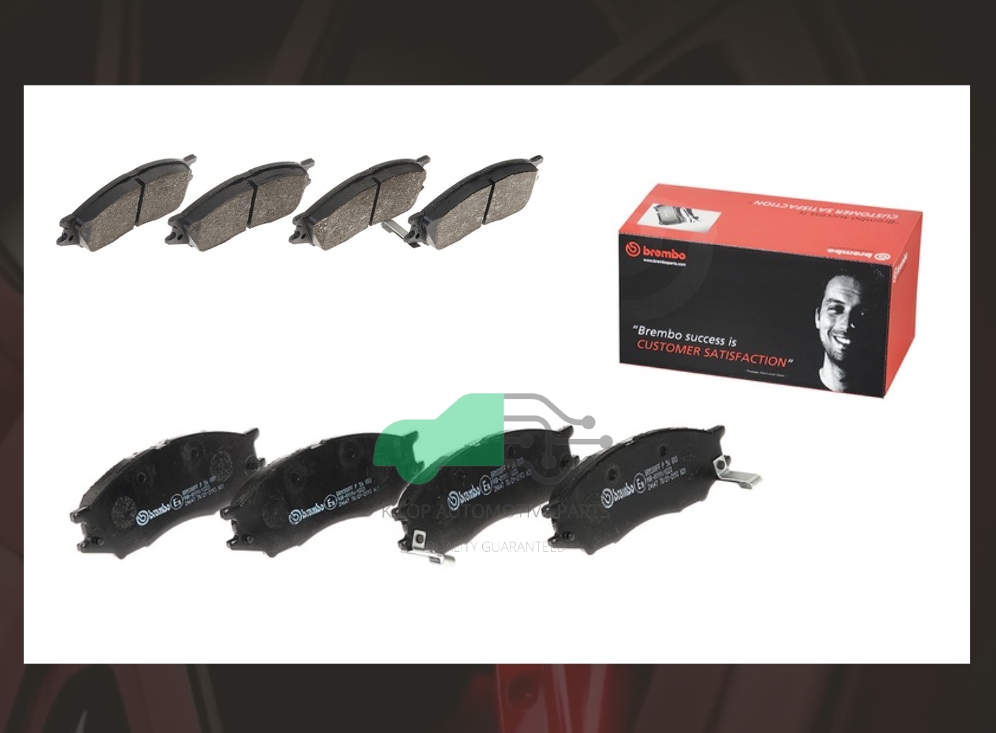 P56 083B ผ้าเบรกหน้า (แท้ BREMBO รุ่น Black) SUNNY NEO (1.8), ALMERA YOUNG (1.8)