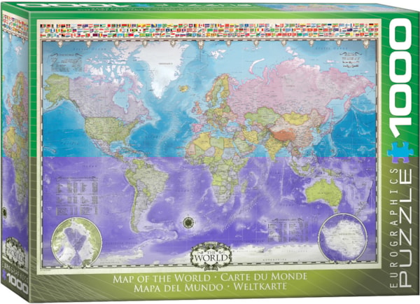 Eurographics - Map of The World 0557 (Non-Pattern) 1000 pcs.