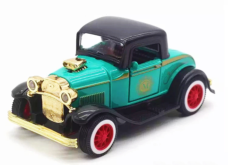 โมเดลรถเหล็ก รถโบราณ Scale 1:32 มีเสียงมีไฟ (ปลีก-ส่ง)