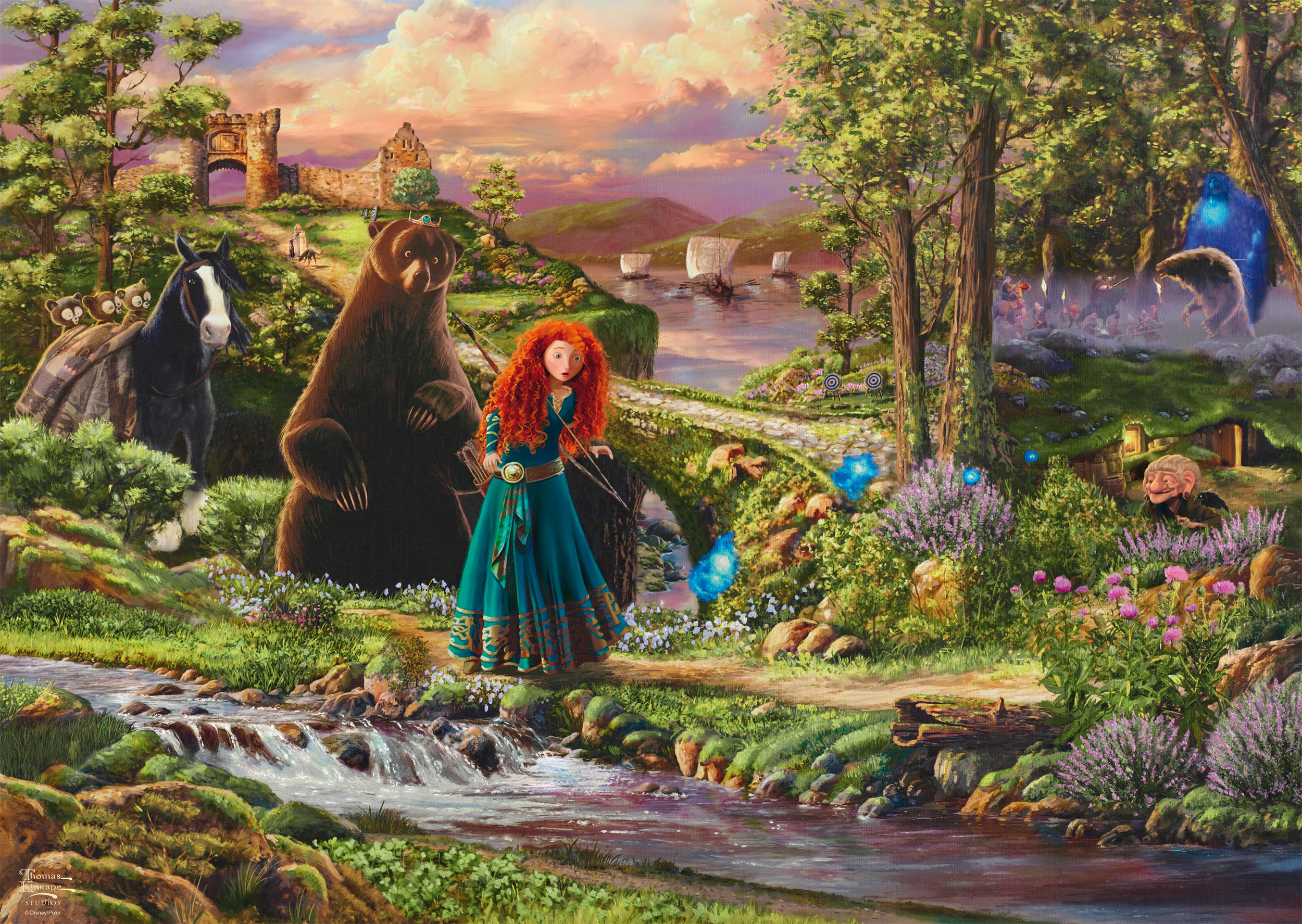 Schmidt - Disney : Brave by Thomas Kinkade 1000 pcs.