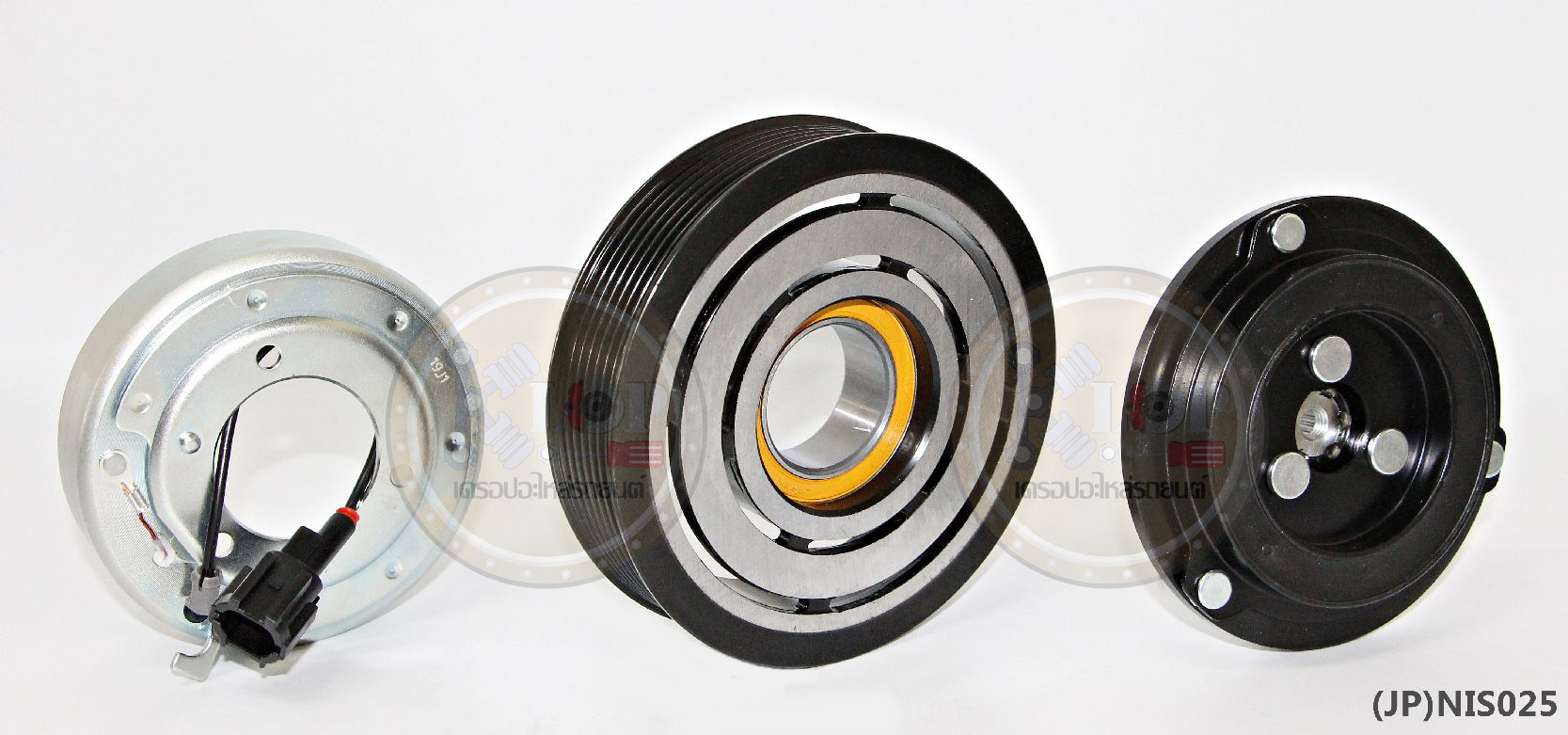 (JP)NIS025-JP ชุดหน้าคลัทช์(Vinn) NISSAN NAVARA เบนซิน (ญี่ปุ่น) 129mm. 7PK 12V.