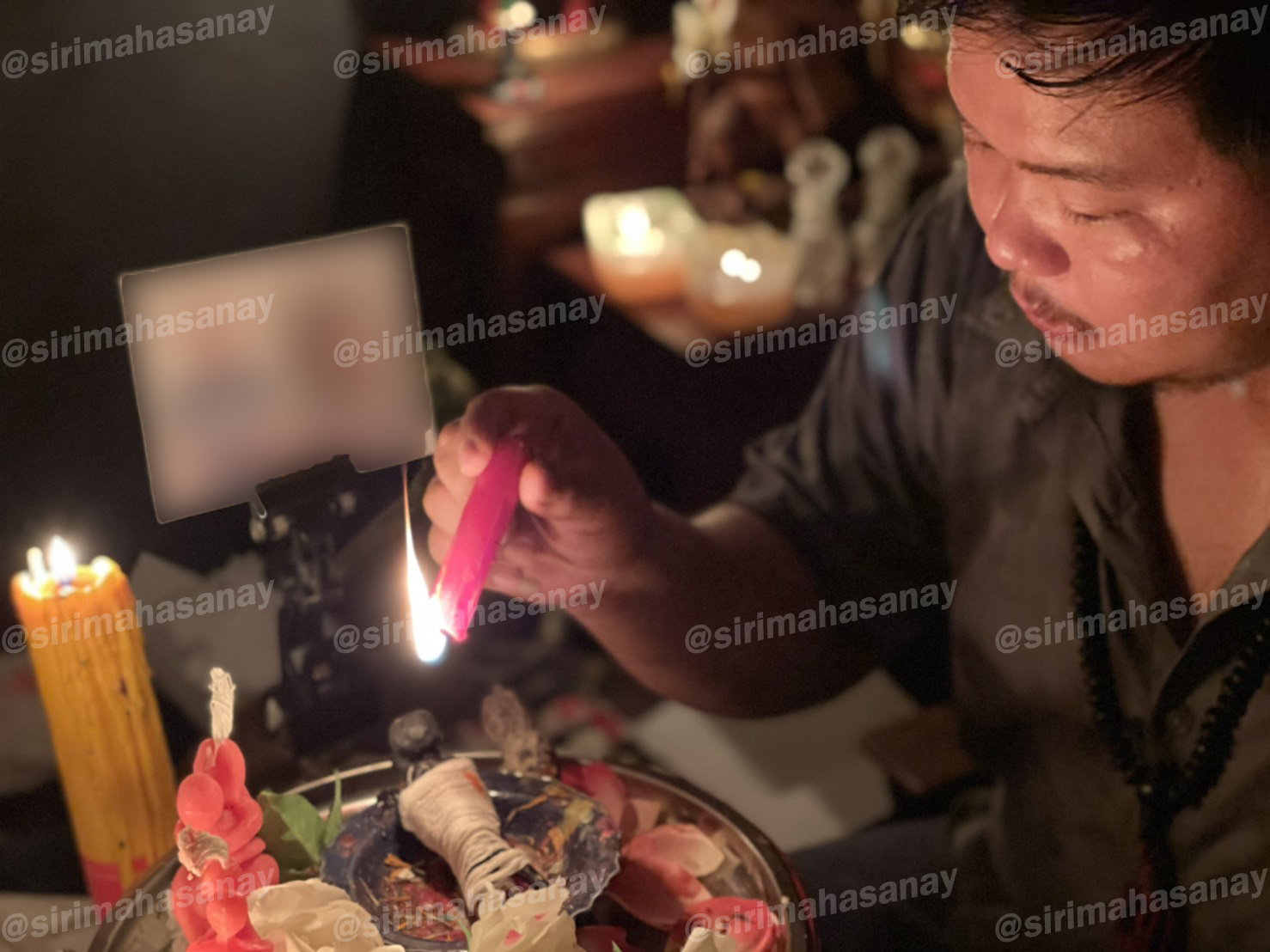พิธีปันฮักปันหลง อาจารย์เสก สำนักสักยันต์ป๋ารมีเศรษฐีเรือนคำ