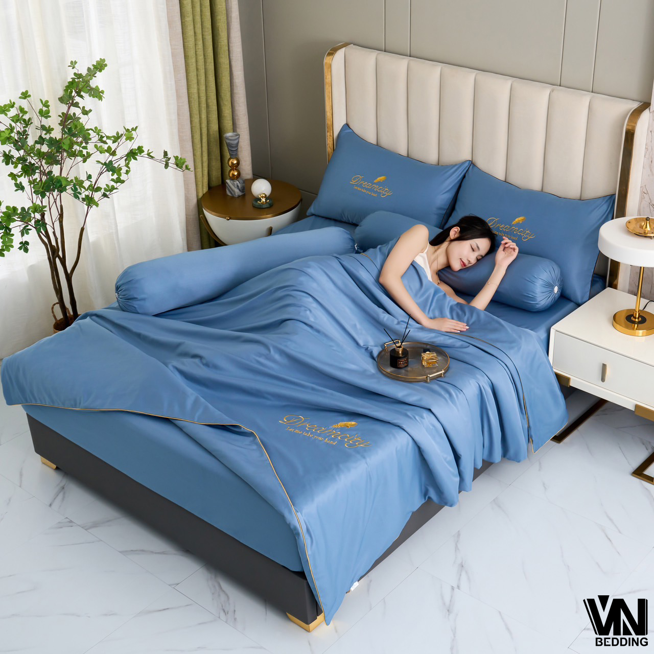 ชุดนวมใยไหมซาติน 7 ฟุต (6ชุด)