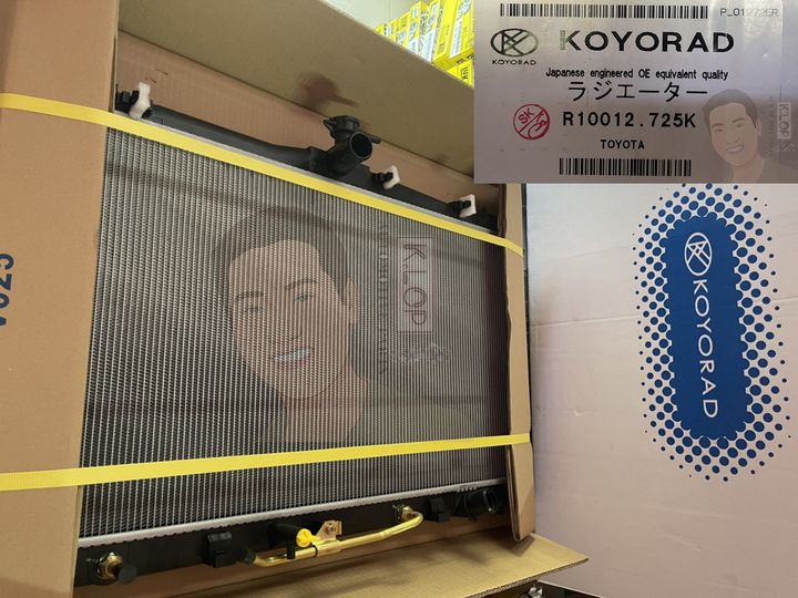 R10012.725K 16 แผงหม้อน้ำ(KOYORAD เกียร์ AT) TOYOTA CAMRY(ACV50) 2.0,2.5 ปี 2012-2018