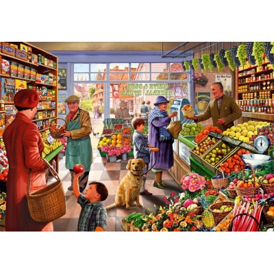 Bluebird Puzzle - Village Greengrocer by Steve Crisp 1000 pcs.
