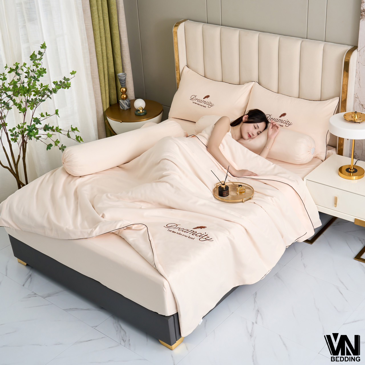 ชุดนวมใยไหมซาติน 7 ฟุต (6ชุด)