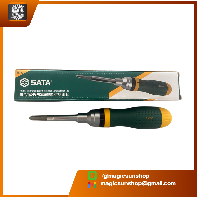 916309 SATA 09350A (19 in 1) Ratchet Screwdriver Set Multi-function