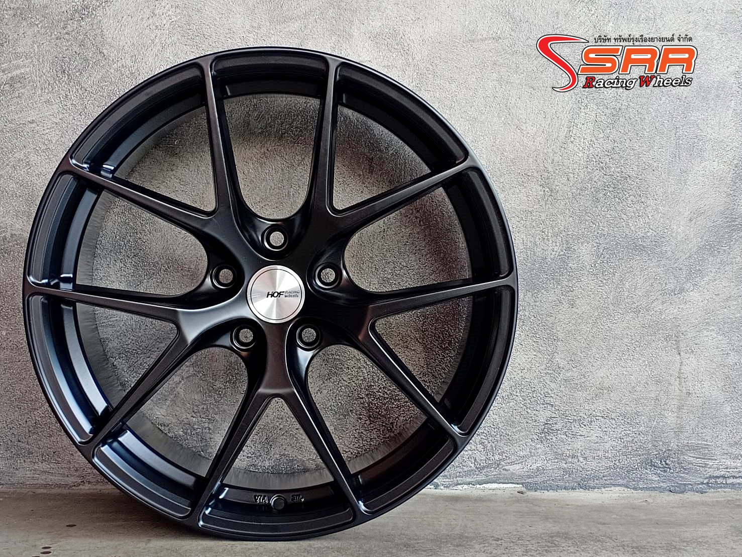 HRE HF828 ขอบ18 หน้า8 หลัง9 ET+40 5x114.3 MATT BLACK