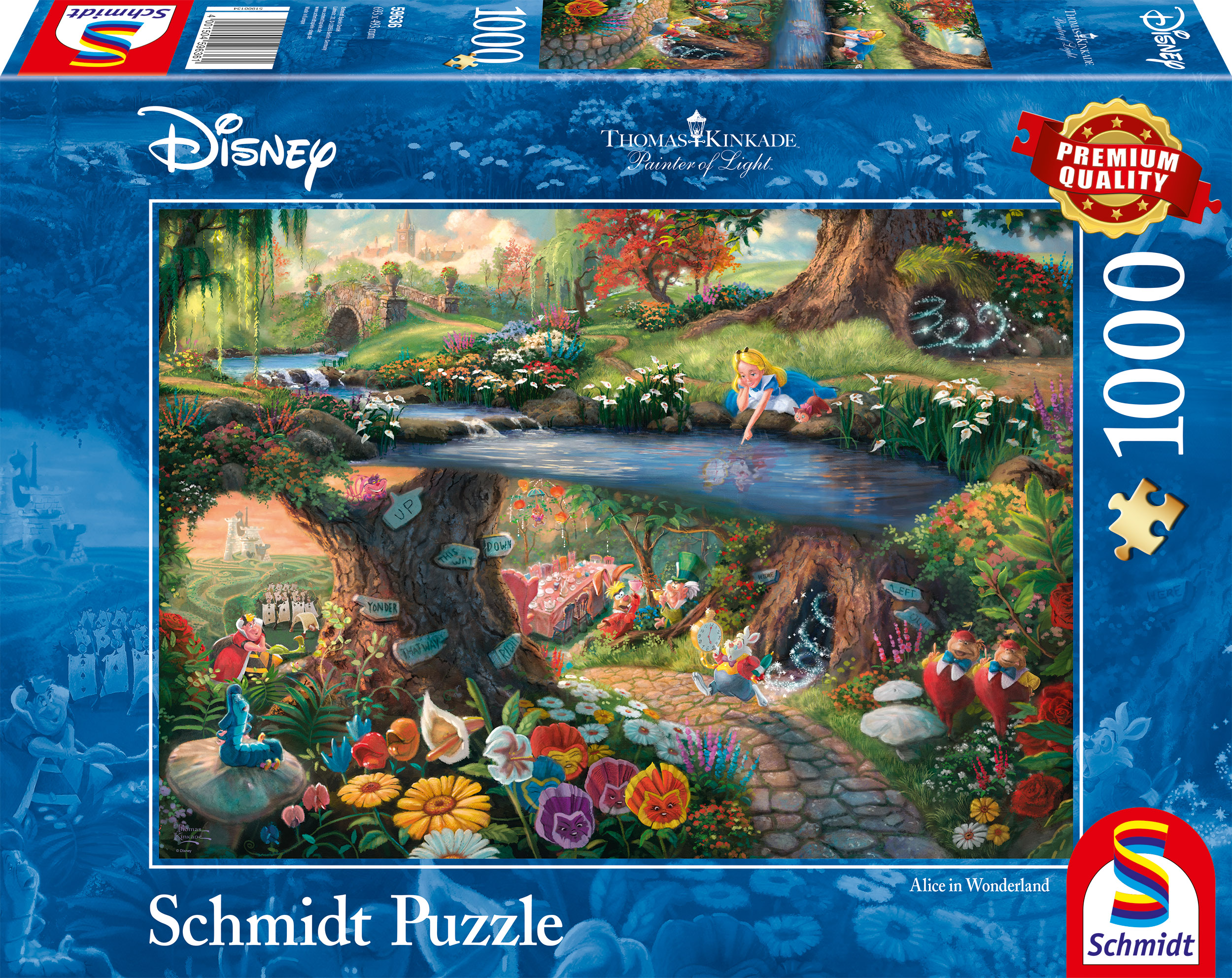 Schmidt - Disney : Alice in Wonderland by Thomas Kinkade 1000 pcs.
