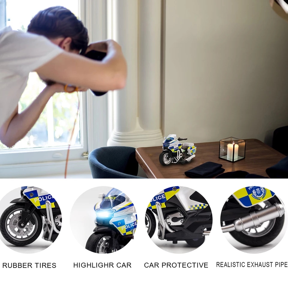 โมเดลรถมอเตอร์ไซค์ บิ๊กไบค์ Scale 1:14 มีเสียงมีไฟ (ปลีก-ส่ง)