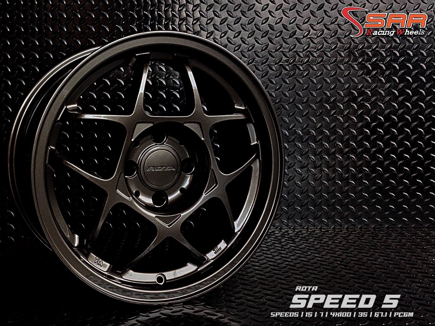 SPEED 5 ROTA ขอบ15 4H100 ET35 PCPS ราคาพิเศษ