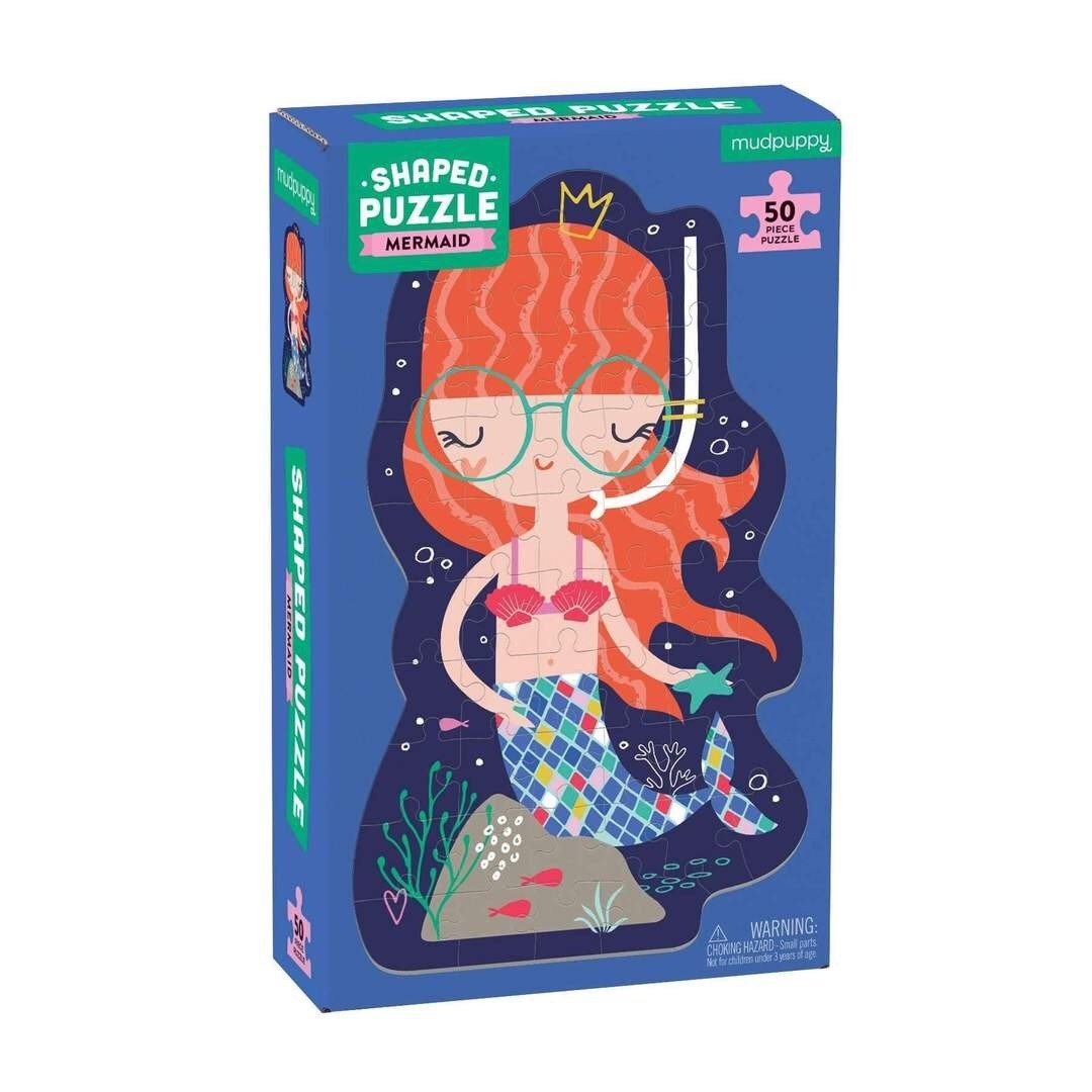 Mudpuppy - Mermaid Sharped (Character Puzzle) 50 pcs.