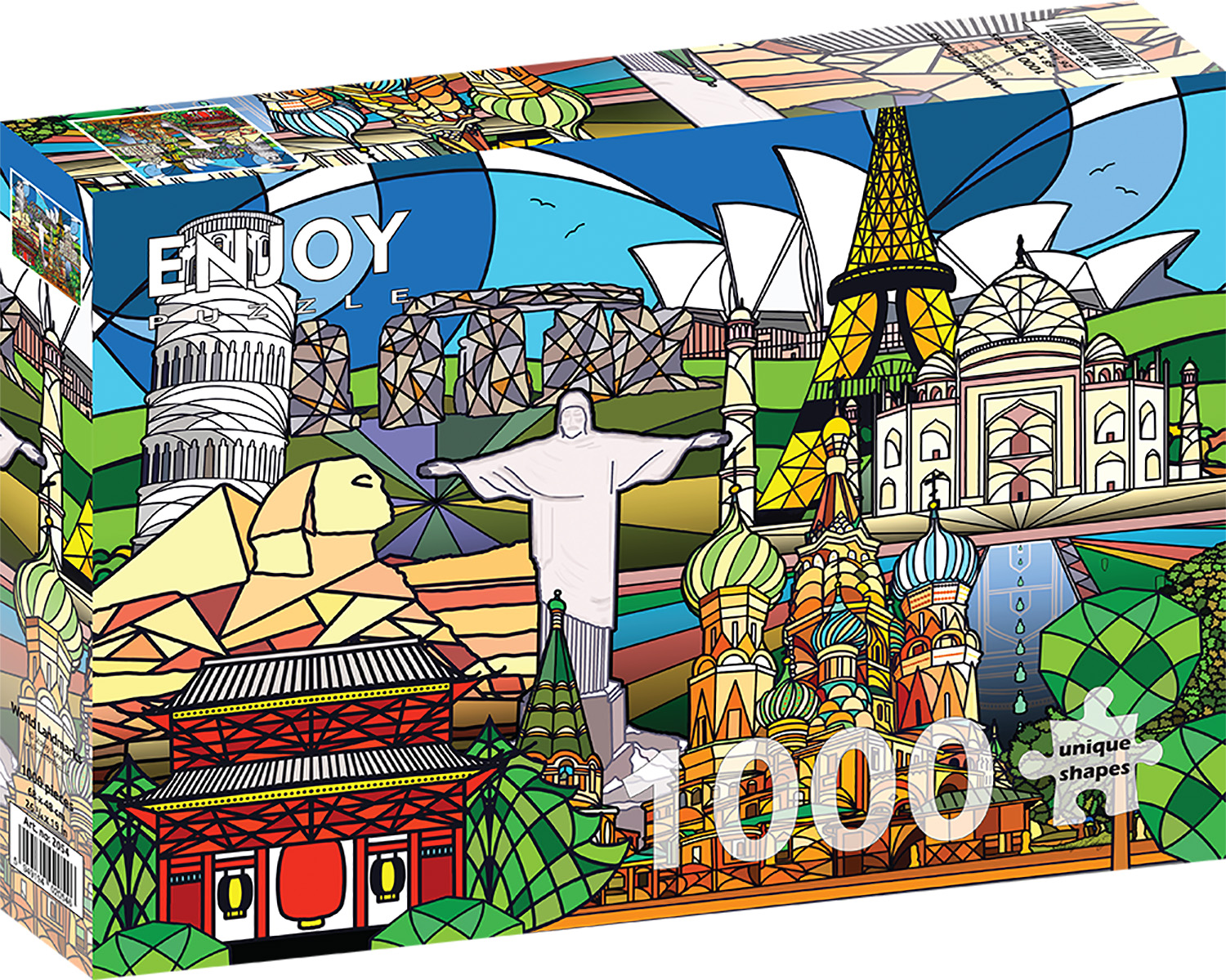 Enjoy Puzzle - World Landmarks 1000 pcs.