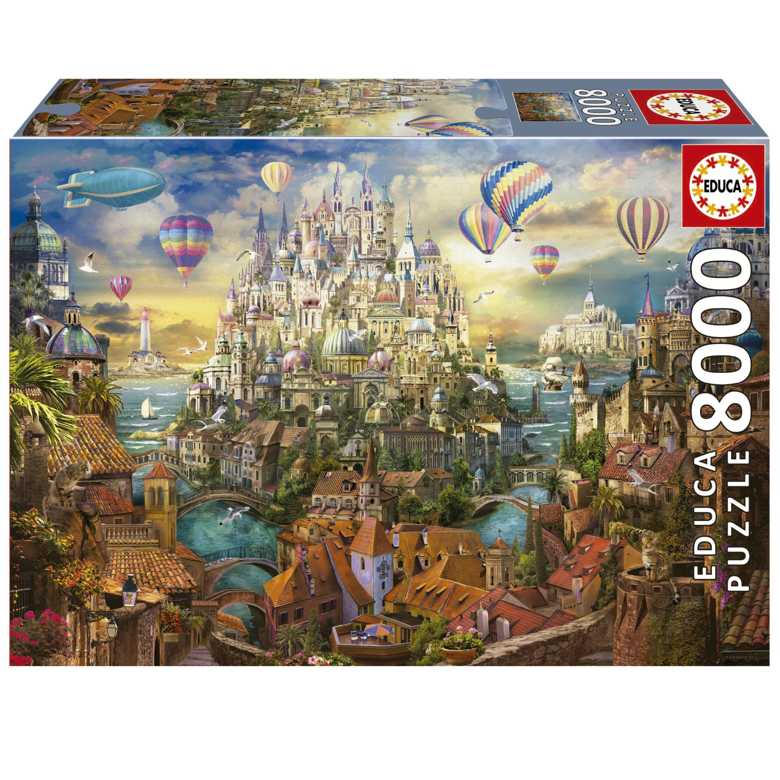 Educa - Dream Town by Jan Patrik Krasny 8000 pcs.