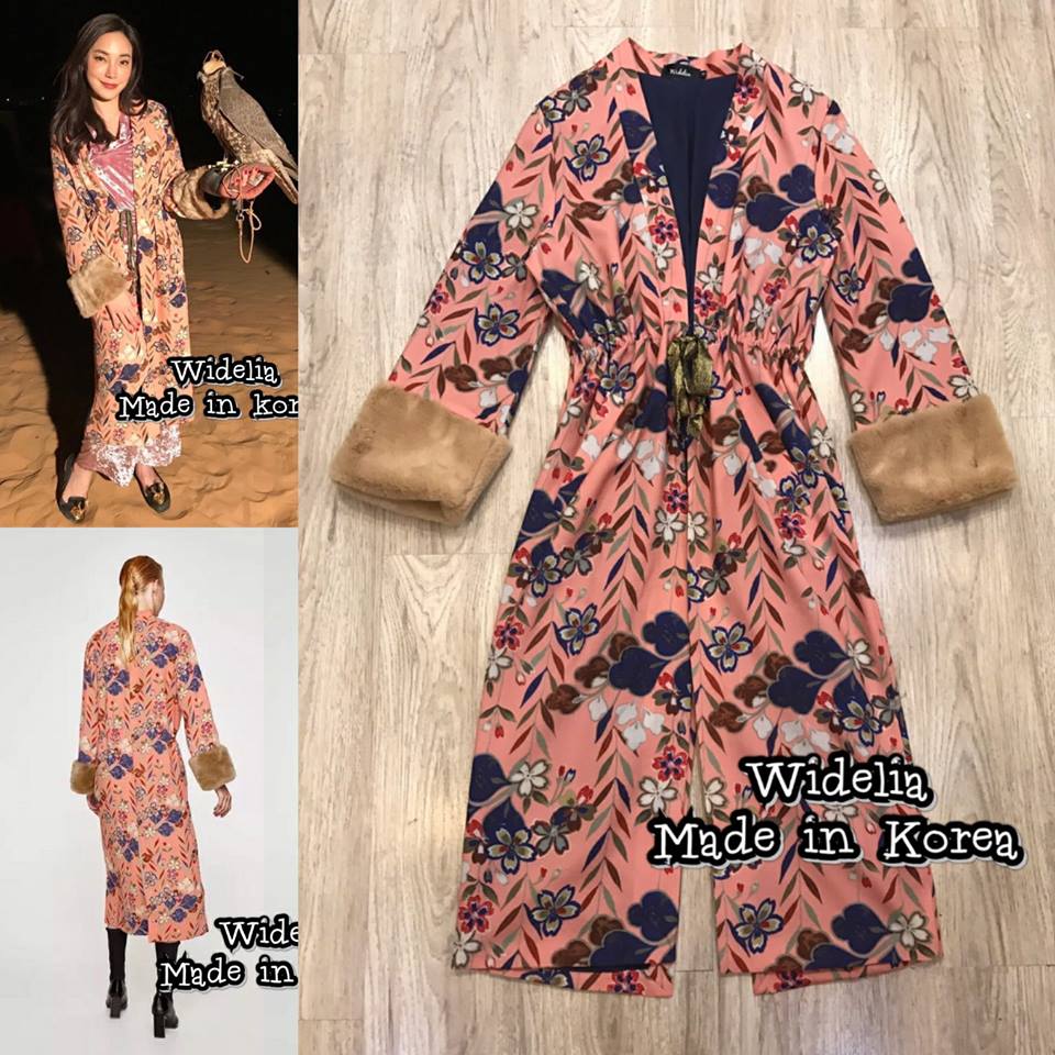 *พร้อมส่ง*ZR. Cape :: เสื้อคลุมตัวชิค ตัวเสื้อมาในลายดอกไม้สีสวย